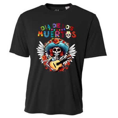 Dia De Los Muertos Catrina Sugar Skull Day of Dead Halloween Cooling Performance Crew T-Shirt