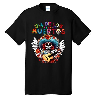 Dia De Los Muertos Catrina Sugar Skull Day of Dead Halloween Tall T-Shirt