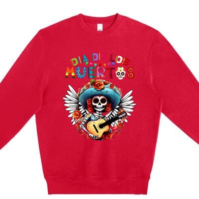 Dia De Los Muertos Catrina Sugar Skull Day of Dead Halloween Premium Crewneck Sweatshirt