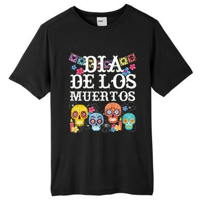 Dia De Los Muertos Sugar Skull Mexican Holiday Tall Fusion ChromaSoft Performance T-Shirt