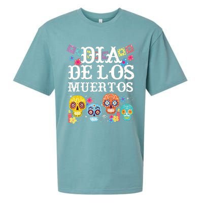 Dia De Los Muertos Sugar Skull Mexican Holiday Sueded Cloud Jersey T-Shirt