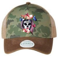 Dia De Los Muertos Sugar Skull Catrina Day Of The Dead Legacy Tie Dye Trucker Hat