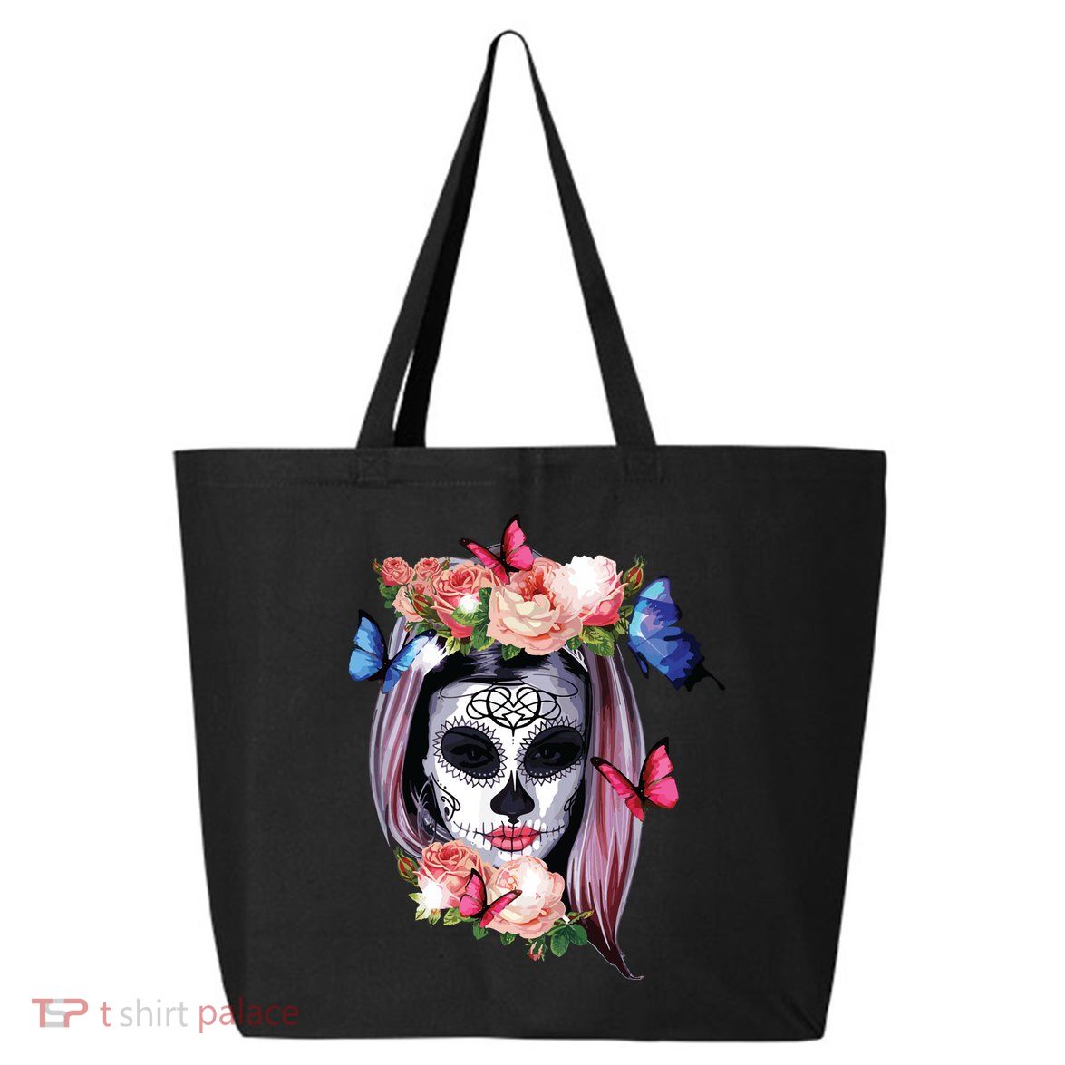 Dia De Los Muertos Sugar Skull Catrina Day Of The Dead 25L Jumbo Tote