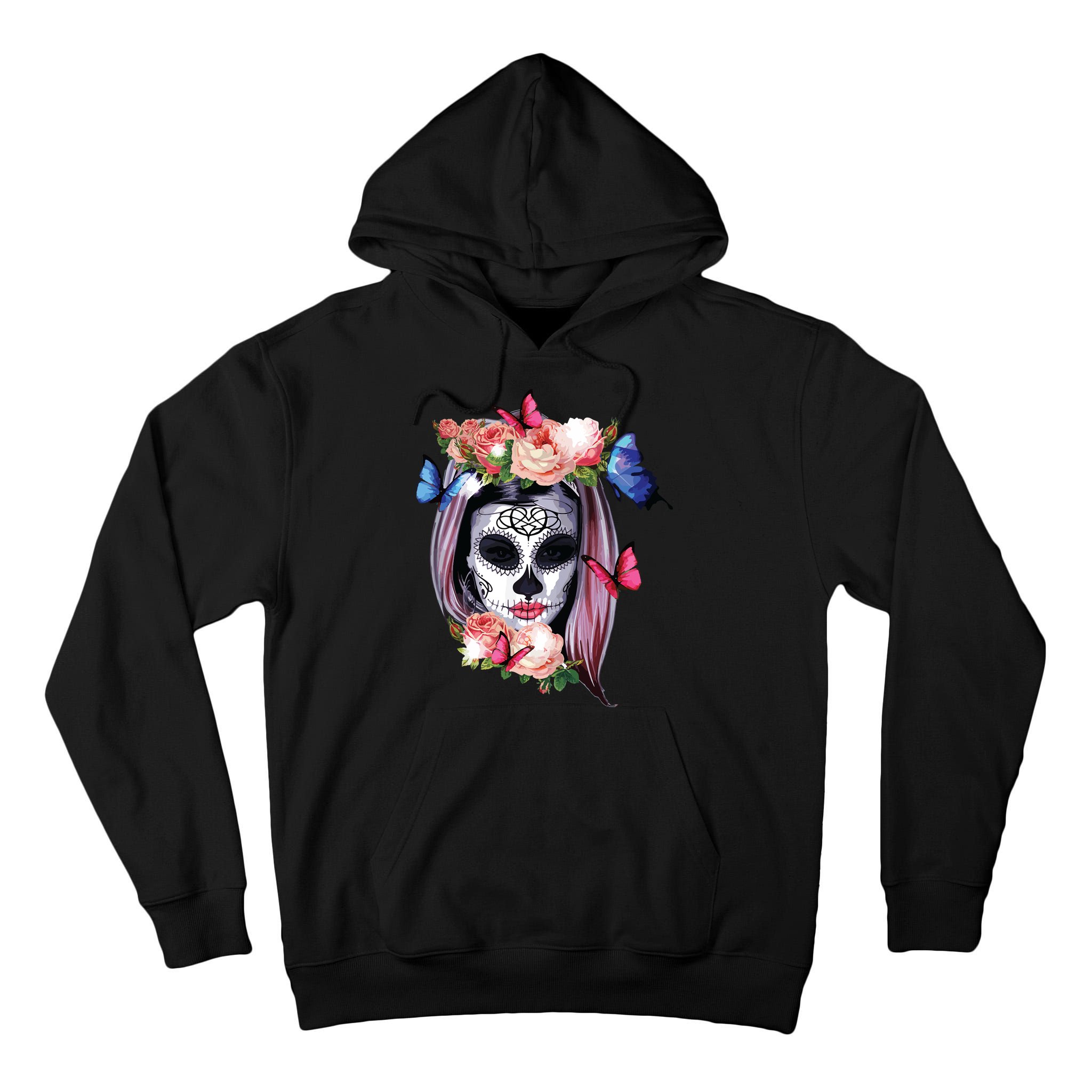 Dia De Los Muertos Sugar Skull Catrina Day Of The Dead Tall Hoodie