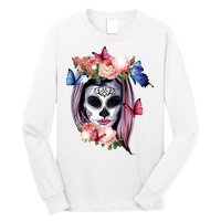 Dia De Los Muertos Sugar Skull Catrina Day Of The Dead Long Sleeve Shirt