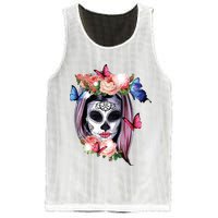 Dia De Los Muertos Sugar Skull Catrina Day Of The Dead Mesh Reversible Basketball Jersey Tank