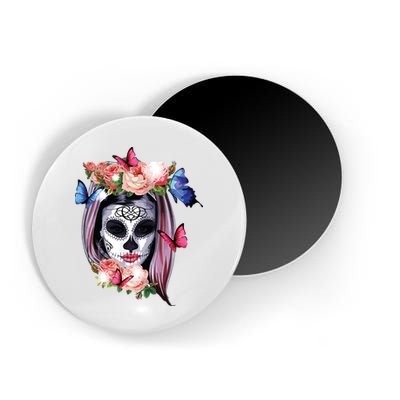 Dia De Los Muertos Sugar Skull Catrina Day Of The Dead Magnet