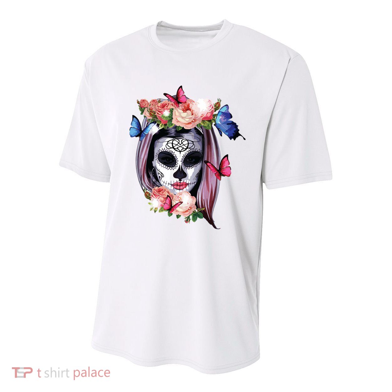 Dia De Los Muertos Sugar Skull Catrina Day Of The Dead Youth Performance Sprint T-Shirt