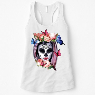 Dia De Los Muertos Sugar Skull Catrina Day Of The Dead Womens Tank Top