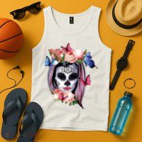 Dia De Los Muertos Sugar Skull Catrina Day Of The Dead Tank Top