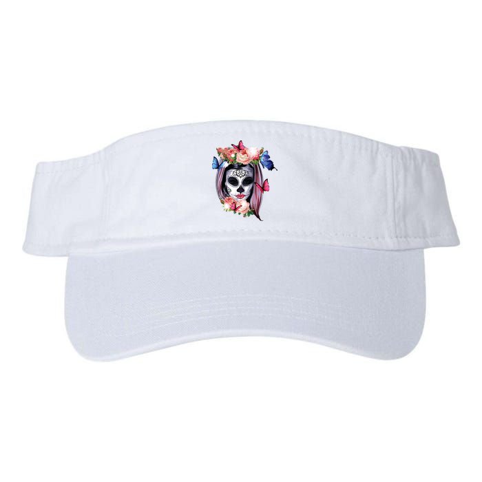 Dia De Los Muertos Sugar Skull Catrina Day Of The Dead Visor