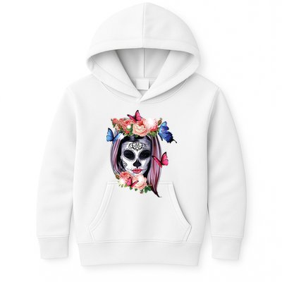 Dia De Los Muertos Sugar Skull Catrina Day Of The Dead Kids Hoodie