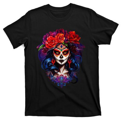 Dia De Los Muertos 2024 Sugar Skull Catrina Day Of The Dead T-Shirt