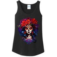 Dia De Los Muertos 2024 Sugar Skull Catrina Day Of The Dead Ladies Essential Tank