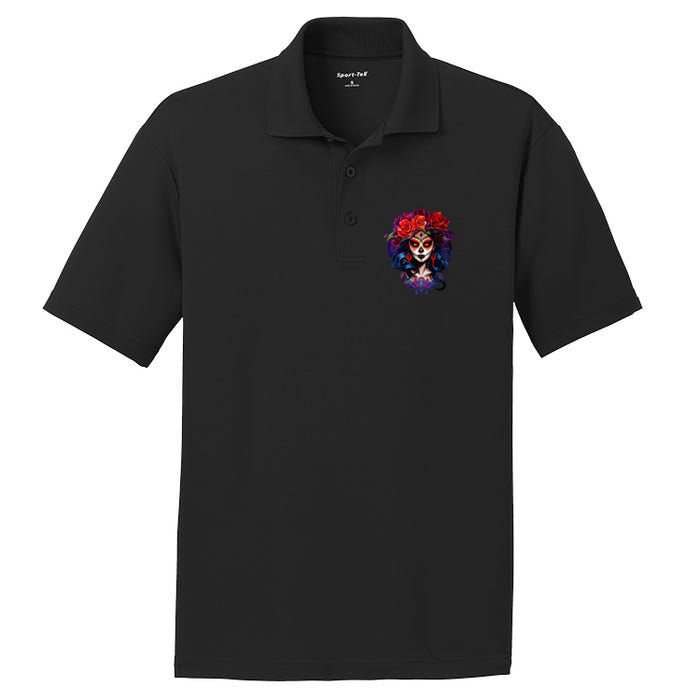 Dia De Los Muertos 2024 Sugar Skull Catrina Day Of The Dead PosiCharge RacerMesh Polo