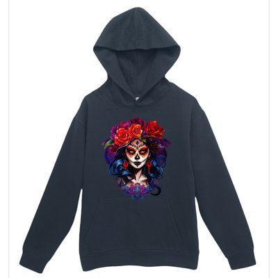 Dia De Los Muertos 2024 Sugar Skull Catrina Day Of The Dead Urban Pullover Hoodie