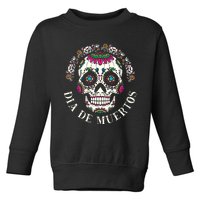 Dia De Los Muertos Sugar Skull Mexican Holiday Toddler Sweatshirt