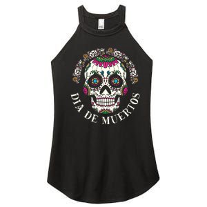 Dia De Los Muertos Sugar Skull Mexican Holiday Women's Perfect Tri Rocker Tank