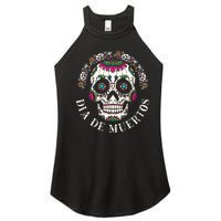 Dia De Los Muertos Sugar Skull Mexican Holiday Women's Perfect Tri Rocker Tank