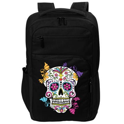 Dia De Los Muertos Sugar Skull Impact Tech Backpack