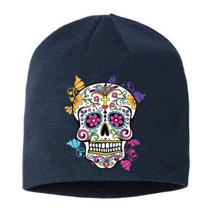 Dia De Los Muertos Sugar Skull Sustainable Beanie