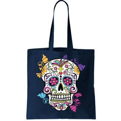 Dia De Los Muertos Sugar Skull Tote Bag