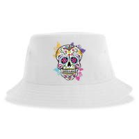 Dia De Los Muertos Sugar Skull Sustainable Bucket Hat