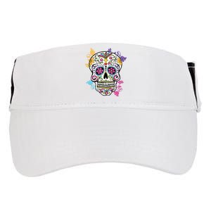 Dia De Los Muertos Sugar Skull Adult Drive Performance Visor