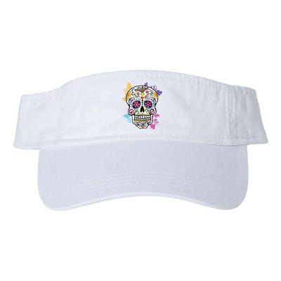 Dia De Los Muertos Sugar Skull Valucap Bio-Washed Visor