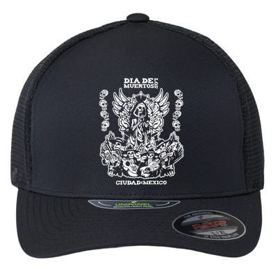 Dia De Los Muertos Flexfit Unipanel Trucker Cap