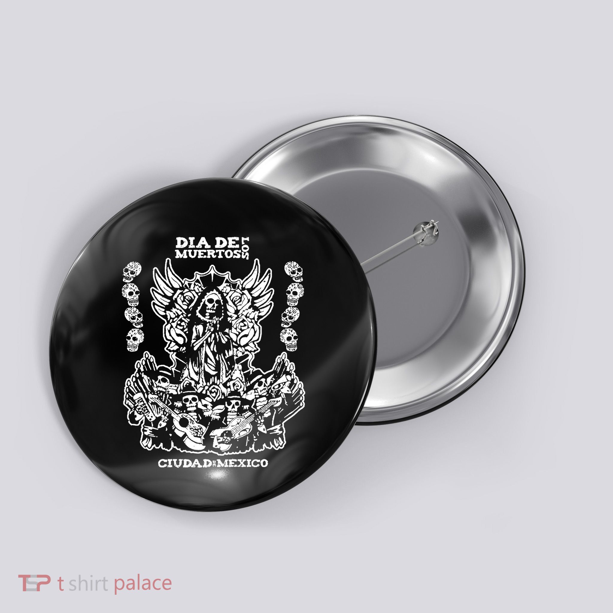 Dia De Los Muertos Button