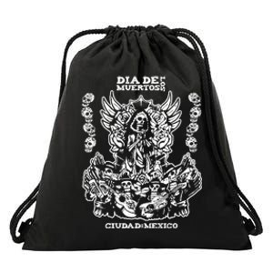 Dia De Los Muertos Drawstring Bag