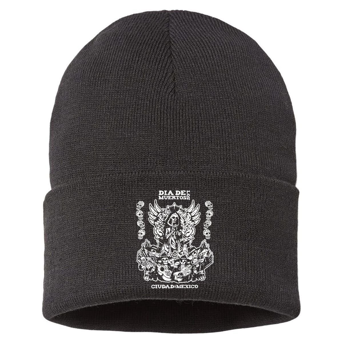 Dia De Los Muertos Sustainable Knit Beanie