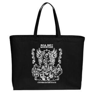 Dia De Los Muertos Cotton Canvas Jumbo Tote