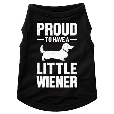 Dachshund Dog Lover Proud To Have A Little Wiener Weiner Doggie Tank