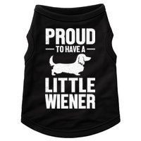 Dachshund Dog Lover Proud To Have A Little Wiener Weiner Doggie Tank