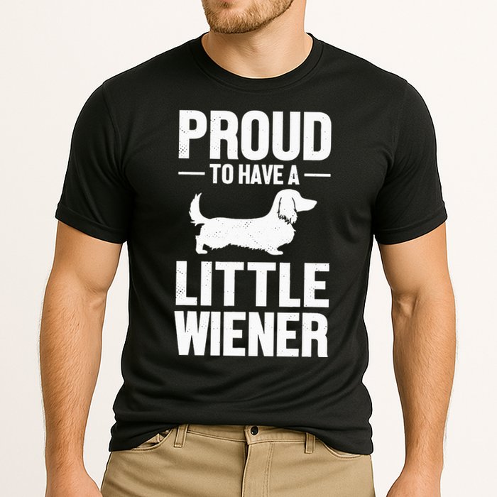 Dachshund Dog Lover Proud To Have A Little Wiener Weiner Cooling Performance Crew T-Shirt