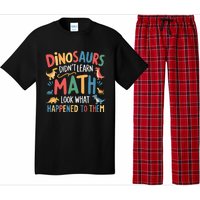 Dinosaurs DidnT Learn Math Funny Mathematics Math Teacher Pajama Set