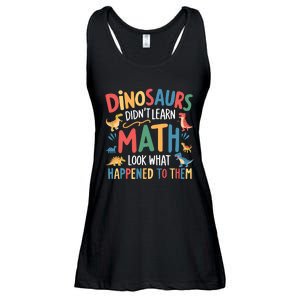 Dinosaurs DidnT Learn Math Funny Mathematics Math Teacher Ladies Essential Flowy Tank