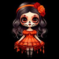 Dia De Los Muertos La Catrina Cute Skeleton Mexican City Backpack