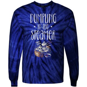 Dumpling Design Love Funny Pierogi Lover Dim Sum Tie-Dye Long Sleeve Shirt