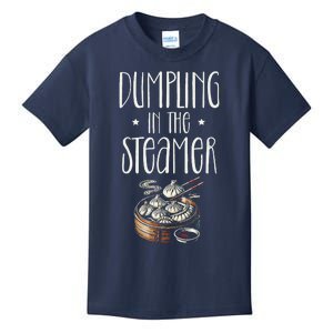 Dumpling Design Love Funny Pierogi Lover Dim Sum Kids T-Shirt