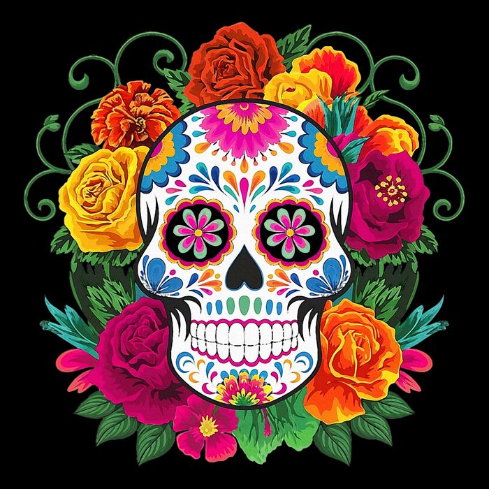 Dia De Los Muertos Costume Day Of The Dead Sugar Skull Cooling Performance Crew T-Shirt