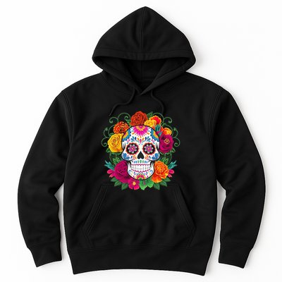 Dia De Los Muertos Costume Day Of The Dead Sugar Skull Hoodie