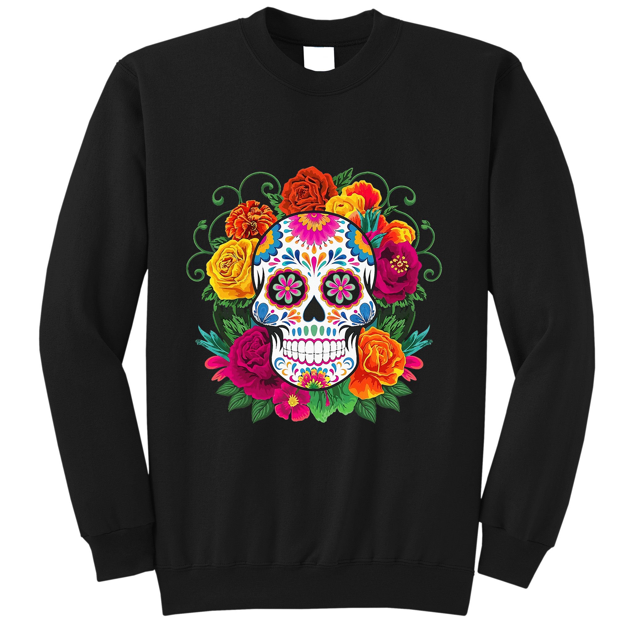 Dia De Los Muertos Costume Day Of The Dead Sugar Skull Sweatshirt