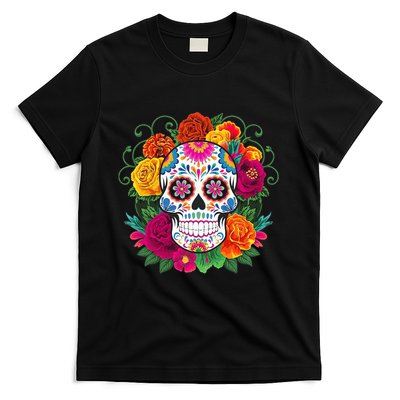 Dia De Los Muertos Costume Day Of The Dead Sugar Skull T-Shirt