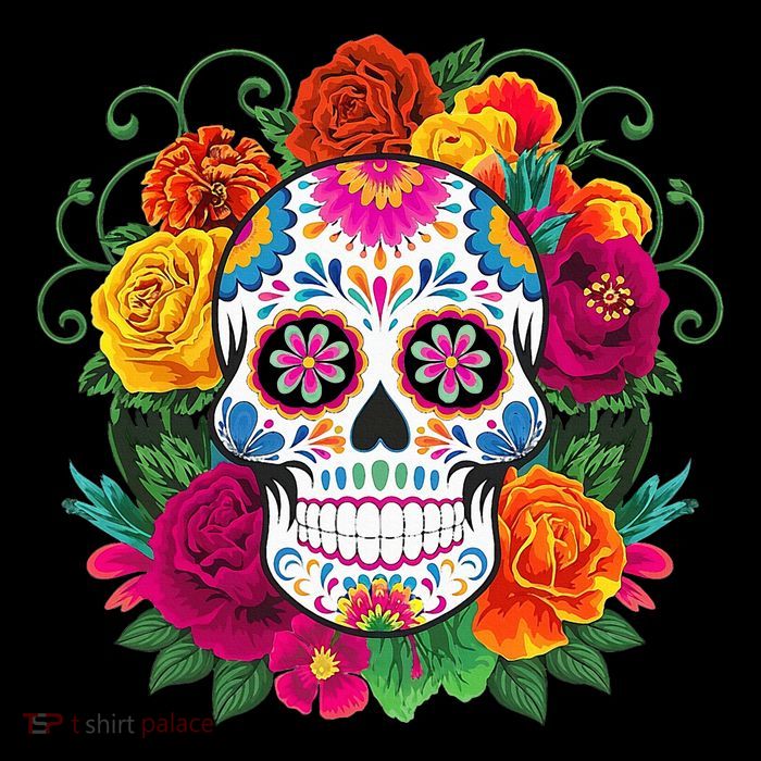 Dia De Los Muertos Costume Day Of The Dead Sugar Skull Tall T-Shirt
