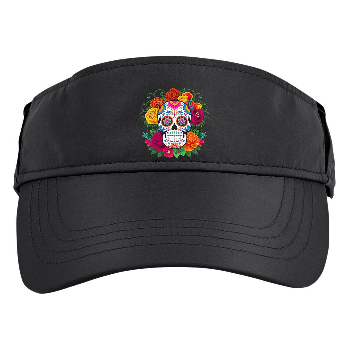 Dia De Los Muertos Costume Day Of The Dead Sugar Skull Adult Drive Performance Visor