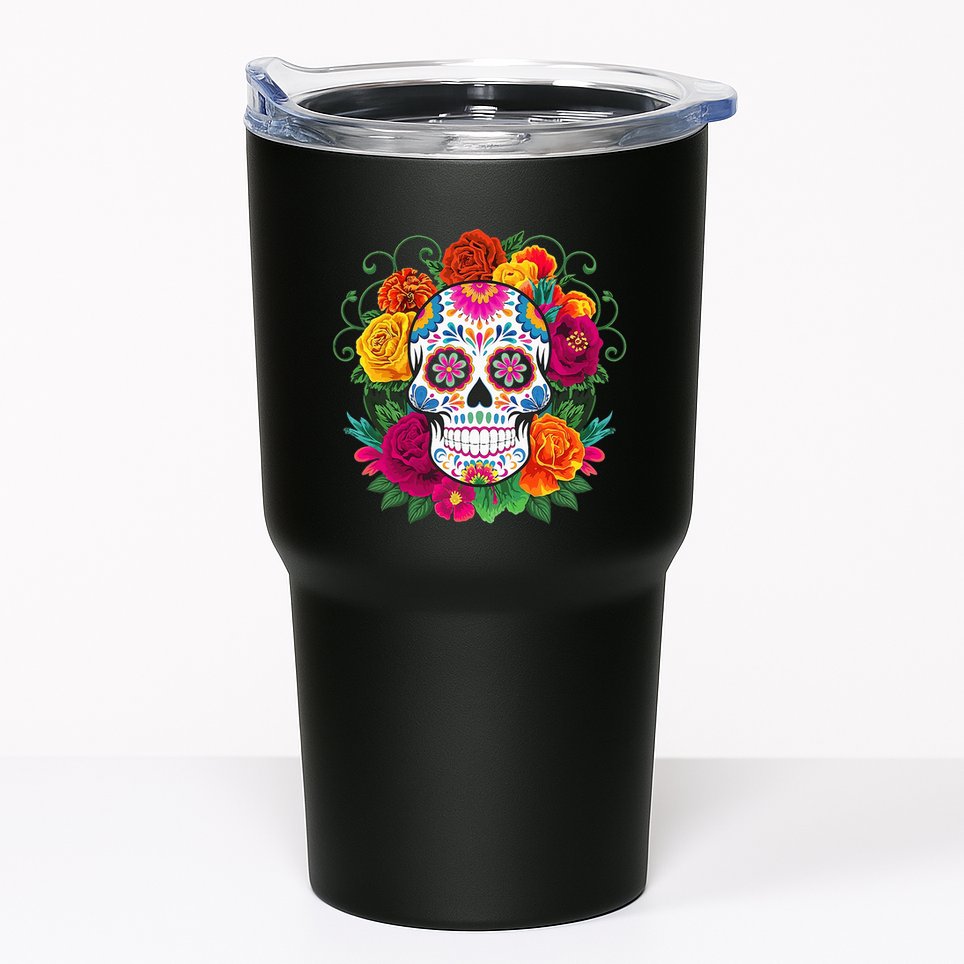 Dia De Los Muertos Costume Day Of The Dead Sugar Skull Tumbler