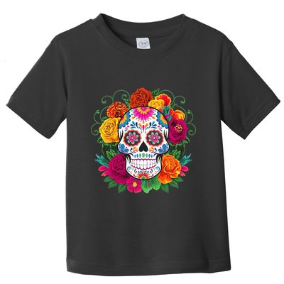 Dia De Los Muertos Costume Day Of The Dead Sugar Skull Toddler T-Shirt